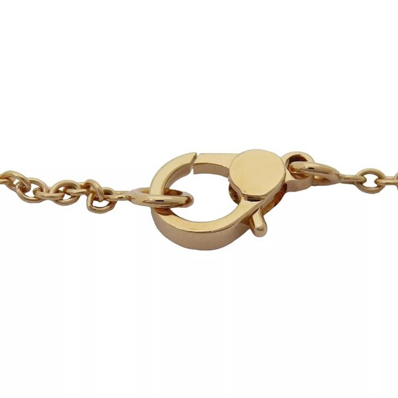 HERMES Finesse Pendant Necklace 18k Rose Gold Diamond - Picture 3 of 8